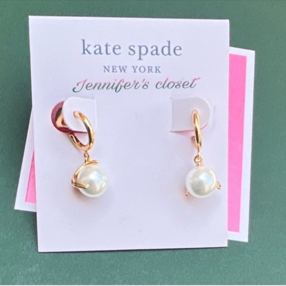 Kate Spade Pearl Drop Earrings NWT